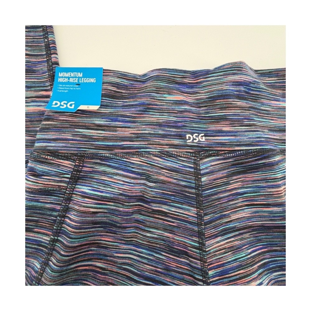 DSG‎ Momentum High Rise Legging Girls Multi Color Activewear Size XL/1 NWT